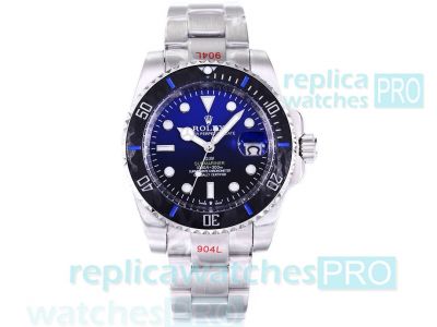 Replica Rolex DiW Submariner Citizen Watch D-Blue Dial Carbon Bezel 40mm